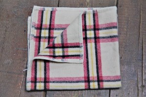 Gender neutral baby blanket. Plum, Cream & Charcoal BB06
